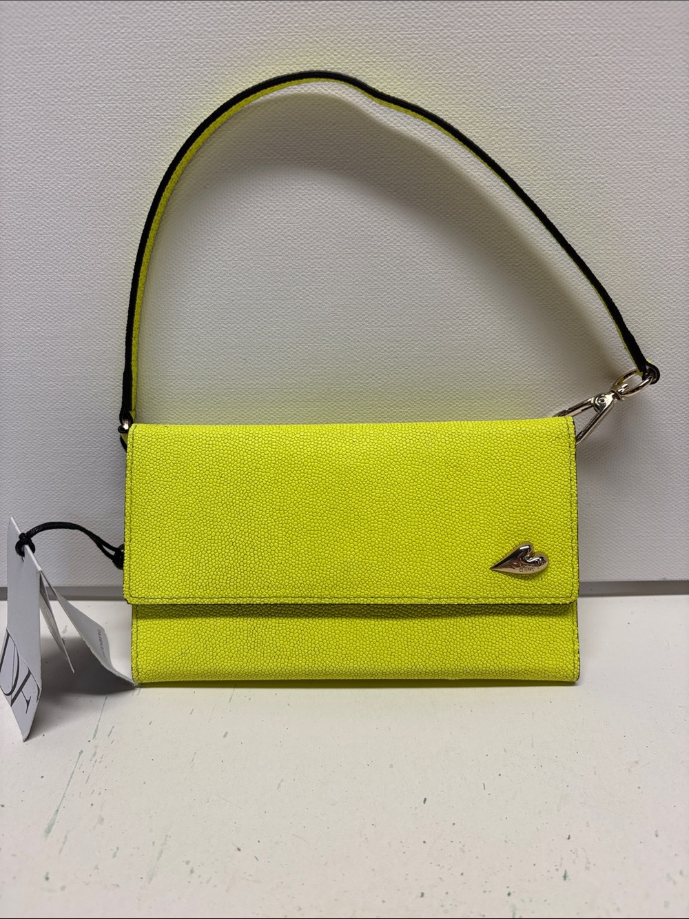 Diane Von Furstenberg Neon Yellow Crossbody Wristlet For IPhone 6